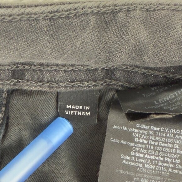 G Star RAW Lynn Mid Skinny Black Denim Jeans Women’s Size 26 x 32 US - Picture 10 of 16